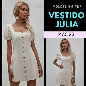 Imagem de capa para o Ebook Molde Vestido Júlia