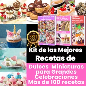 Imagen de portada para Curso online Kit de las Mejores  Recetas de  Dulces  Miniaturas para Grandes Celebraciones