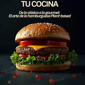 Imagen de portada para Ebook De lo clásico a lo gourmet:  El arte de la hamburguesa Plant-based
