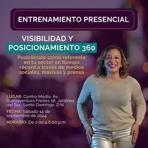 Imagen de portada para Evento presencial Entrenamiento de Visibilidad y Posicionamiento 360 - Oferta