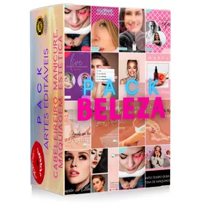 Imagem de capa para o Ebook Pack De Artes Editáveis para Salão de Beleza e Estética