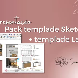 Imagem de capa para o Curso online Template Automatizado Sketchup + Layout