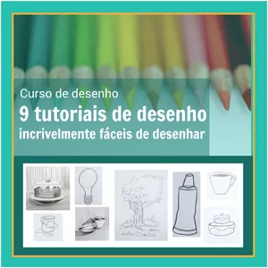 Imagem de capa para o Curso online 9 Tutoriais de desenho incrivelmente fáceis de desenhar 