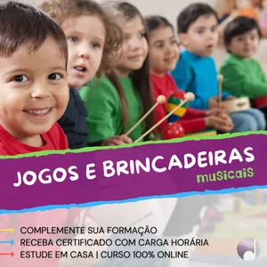 Curso Curso de jogos e brincadeiras musicais