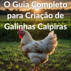 Imagem de capa para o Ebook O Guia Completo para Criação de Galinhas Caipiras