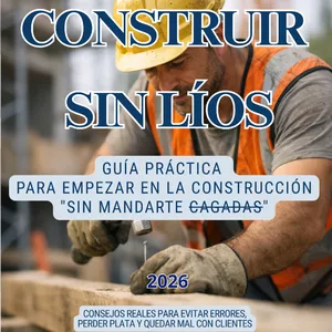 Imagen de portada para Ebook Construir sin líos. Guía práctica para empezar en la construcción sin mandarte cagadas