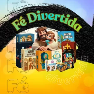 Imagem de Fé Divertida – Kit de Jogos Bíblicos Infantis em PDF (+20 Atividades Cristãs para Crianças) criado por Feu Digital na hotmart