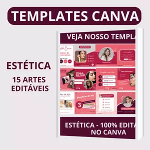 Imagem de capa para o Ebook Template Canva para Midias Sociais - Clinica de Estética
