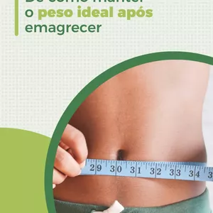 Imagem de capa para o Ebook 5 dicas de como manter o peso ideal após emagrecer 