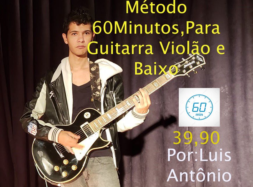Imagem do curso Método 60 Minutos Para Aprender Guitarra Violão e Baixo
