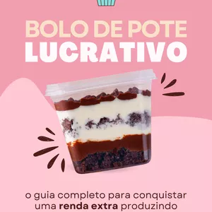Imagem de capa para o Ebook bolo de pote lucrativo