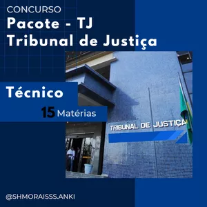 Imagem de capa para o Curso online Flashcards Combo TJ Técnico (atualização por 1 ano)