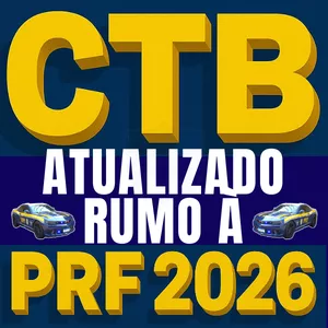 Imagem do curso CTB ATUALIZADO + RESOLUÇÕES DO CONTRAN + REVISÃO DO CTB COM 200 QUESTÕES + BÔNUS EXCLUSIVOS RUMO À PRF 2026