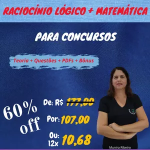 Imagem de capa para o Curso online Raciocínio Lógico e Matemática para concursos 