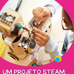Imagem de capa para o Ebook UM PROJETO STEAM : PONTE COM PALITOS