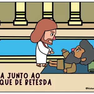 Imagem de capa para o Ebook JESUS CURA JUNTO AO TANQUE DE BETESDA