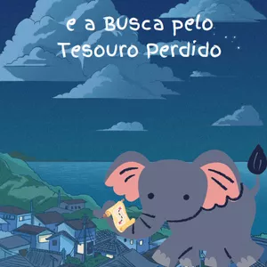 Imagem de capa para o Ebook The Adventurous Elephant and the Quest for the Lost Treasure / O Elefante Aventureiro e a Busca pelo Tesouro Perdido - Livro para Crianças