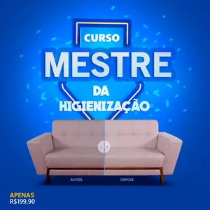 Curso Curso de Higienização de Estofados - Mestre da Higienização