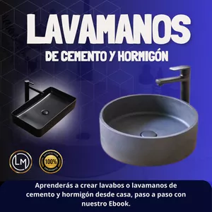 Imagen de portada para Ebook LAVAMANOS O LAVABO DE CEMENTO Y HORMIGÓN