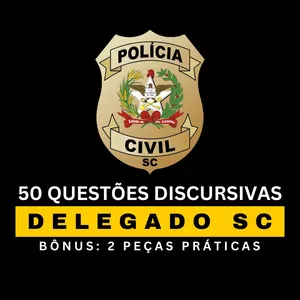 Imagem de capa para o Ebook QUESTÕES DISCURSIVAS  - DELEGADO DE SANTA CATARINA