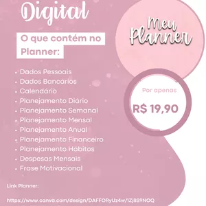 Imagem de capa para o Ebook Planner Editável 