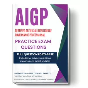 Cover image for Ebook AIGP Certified Artificial Intelligence Governance Professional