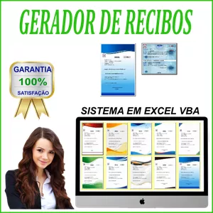 Planilha SISTEMA GERADOR DE RECIBOS EM EXCEL