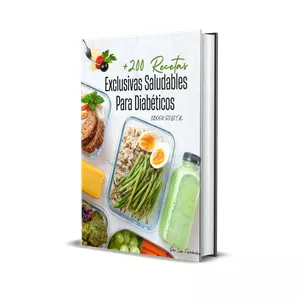 Imagen de portada para Ebook +200 Recetas Saludables Exclusivas para Diabéticos +Bonos de Regalo