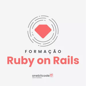 Imagem de capa para o Curso online Formação Ruby on Rails