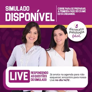 Imagem de capa para o Evento online Aulão Extensivo para Dermatopatologia!