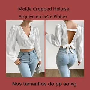 Imagem de capa para o Ebook Molde Cropped Heloise 
