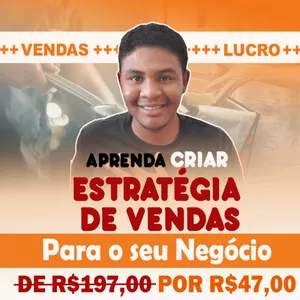 Imagem de capa para o Curso online COMO CRIAR ESTRATÉGIA DE VENDAS PARA O SEU NEGOCIO