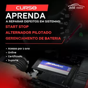 Imagem de capa para o Curso online APRENDA A DIAGNOSTICAR DEFEITOS EM ALTERNADORES PILOTADOS - GERENCIAMENTO DE BATERIA - SISTEMA START STOP
