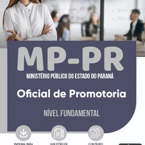 Imagem de capa para o Ebook Apostila MP/PR 2024 - Oficial de Promotoria