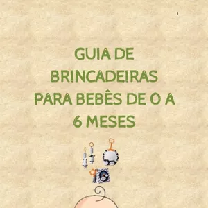 Imagem de capa para o Ebook Guia de Brincadeiras para Bebês de 0 a 6 Meses
