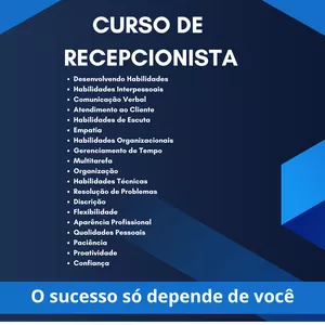 Imagem de capa para o Curso online Curso de Recepcionista