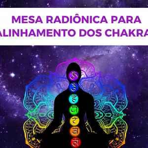 Imagem de capa para o Serviço online 01 Sessão Coletiva de Alinhamento de Chakras com a Mesa Radiônica