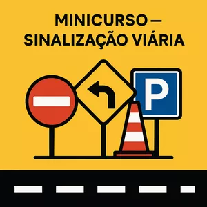 Imagem de capa para o Ebook Mini curso de Sinalização Viária