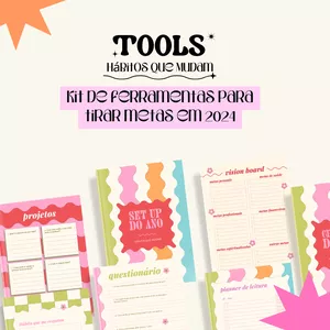 Imagem de capa para o Ebook Hábitos Tools: kit de ferramentas para tirar metas do papel