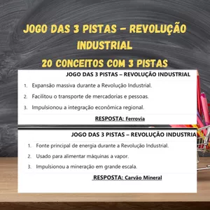 Imagem de capa para o Ebook JOGO DE 3 PISTAS - REVOLUÇÃO INDUSTRIAL