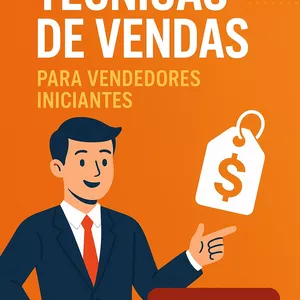 Imagem de capa para o Ebook Técnicas de vendas para vendedores iniciantes 