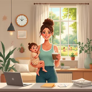 Imagem de capa para o Curso online Curso Rotina de Mãe 