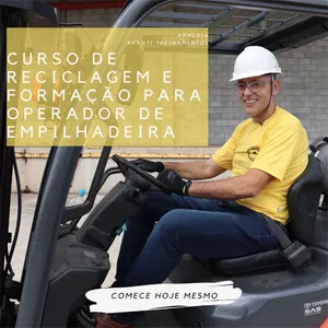 Curso Curso de Reciclagem e Formação para Operador de Empilhadeira