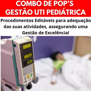 Imagem de capa para o Curso online Oferta 3 - Combo de POPs Gestão UTI Pediátrica + E-book