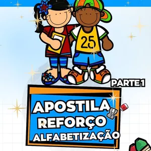 Imagem de capa para o Ebook Apostila de reforço alfabetização 