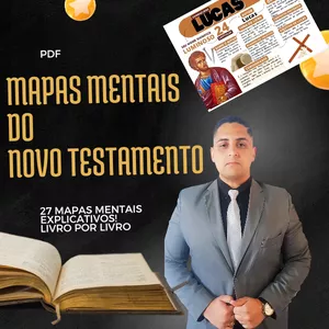 Imagem de capa para o Ebook O melhor Mapa mental do Novo Testamento!