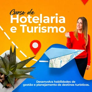 Imagem de capa para o Curso online Curso Hotelaria e Turismo