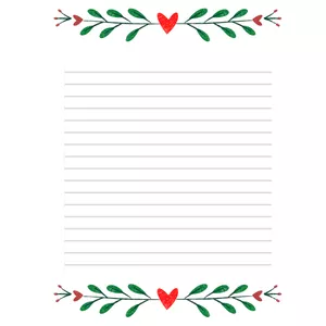 Cover image for Online course 120 5.19x7.94 Sheets with line and Heart border