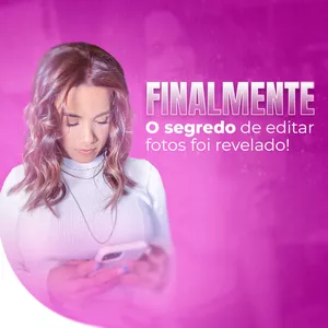 Imagem de capa para o Curso online Finalmente : O segredo de como editar fotos foi revelado 