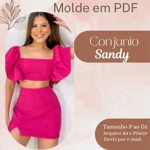 Imagem de capa para o Ebook MOLDE EM PDF CONJUNTO SANDY